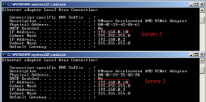 network load balancing ipconfig