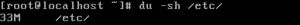 linux du command sh parameter directory specified