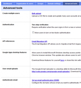 google apps setup step7