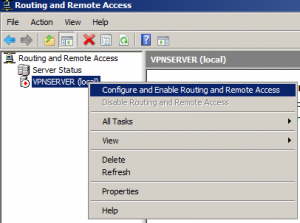 Configure and Enable Routing and Remote Access