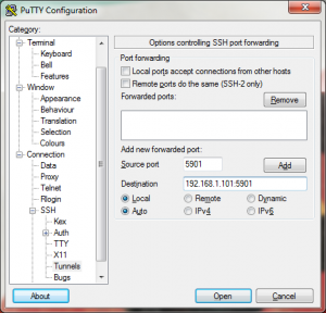 create ssh tunnel for stitchdata