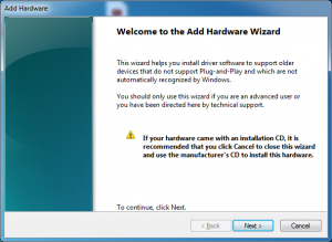 add hardware wizard