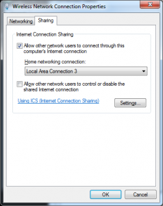 internet connection sharing loopback adapter