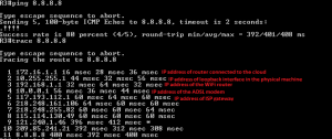 ping and traceroute internet connectivity