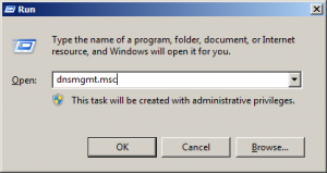 run dnsmgmt.msc