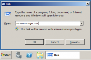 run servermanager.msc