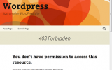 wordpress custom 403 error page
