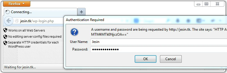 HTTP Digest Authentication for WordPress - Jesin\u0026#39;s Blog